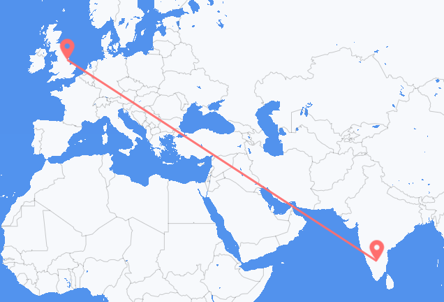 Flug frá Bengaluru, Indlandi til Kirmington, Englandi