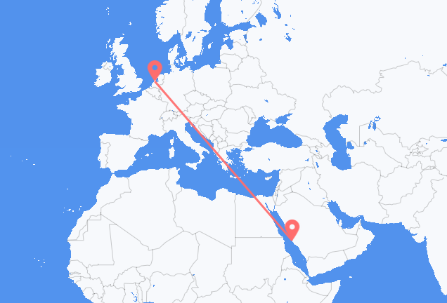 Vols de Djeddah pour Amsterdam