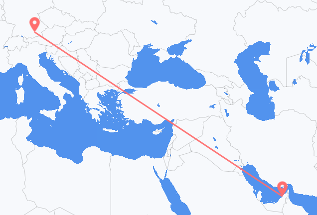 Lennot Dubaista Müncheniin