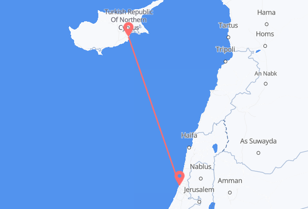 Flyrejser fra Tel Aviv til Larnaca