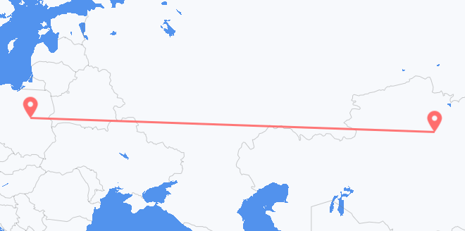 Flyreiser fra Kasakhstan til Polen