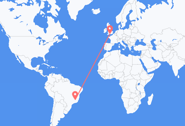 Flyrejser fra Belo Horizonte, Brasilien til Bournemouth, England