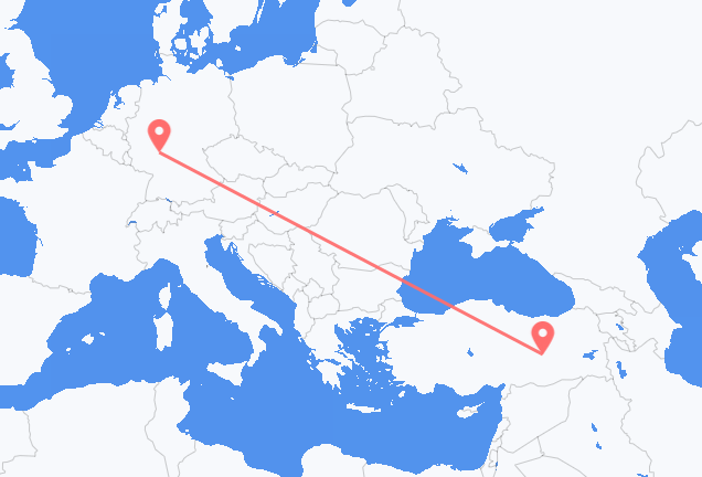 Vluchten van Frankfurt naar Elazig