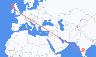 เที่ยวบินจาก บังคาลอร์ ไปยัง เดอร์รี