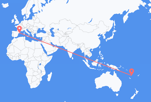 Flyg från Port Vila till Barcelona