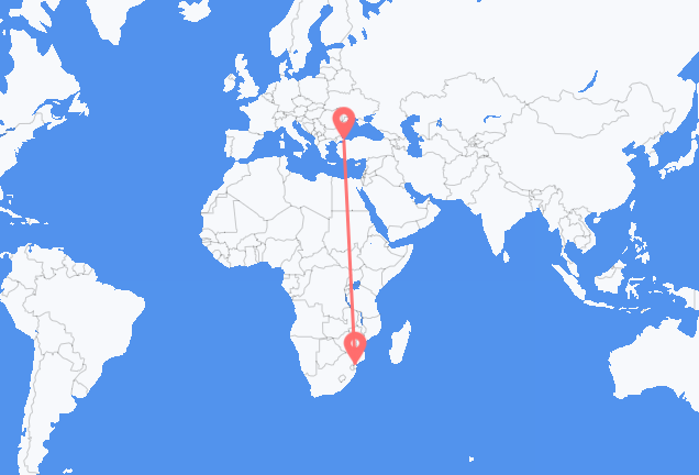 Flug frá Mapútó til Istanbúl