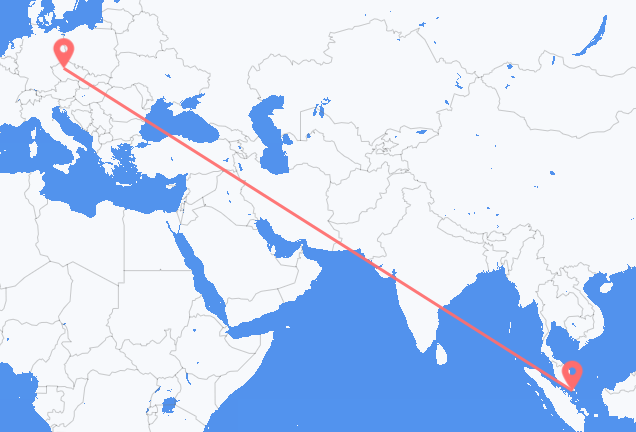 Flyrejser fra Singapore til Prag