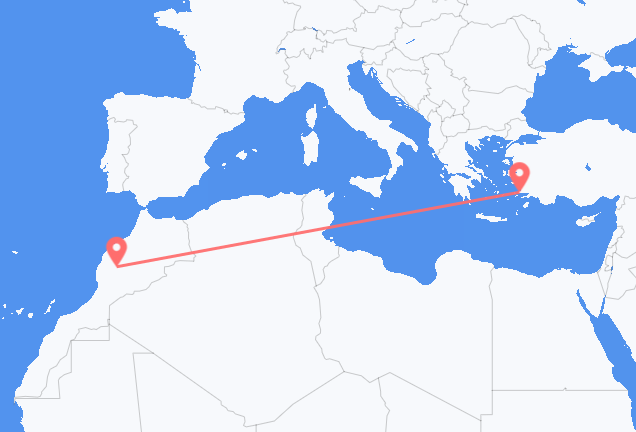 Flüge von Marrakesch, nach Bodrum