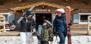 Noleggio Sci per 6 Giorni a Chamonix per Adulti e Bambini