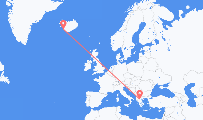 Reykjavik to Kozani