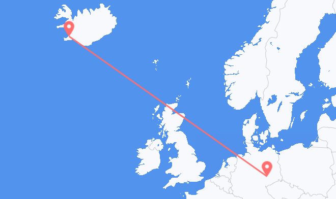 Reykjavik to Leipzig
