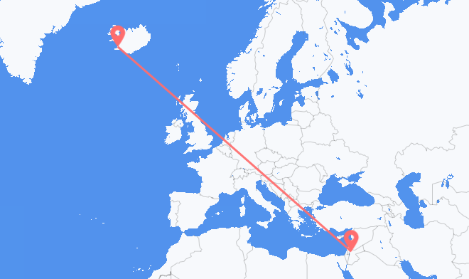 Amman to Reykjavik