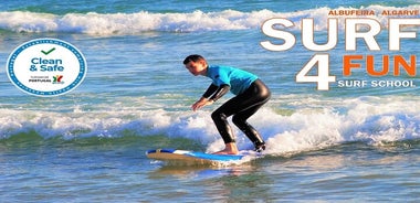 Lezione di surf ad Albufeira