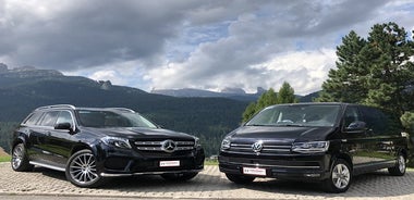 Transfer von Cortina d'Ampezzo zum Flughafen Marco Polo in Venedig oder zum Bahnhof Mestre