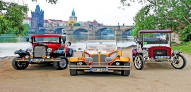 1,5 tíma Oldtimer Cabriolet Prag skoðunarferð