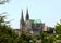 The high gothic Cathedral, of our Lady, in Chartres. Inaugurated in the Year 1260. View from the South.