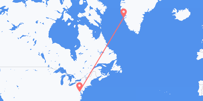 the United States to Greenland