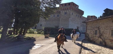 Paseos a caballo y cata de vinos con almuerzo en una finca histórica