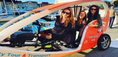 Nice : Visite de Nice en vélotaxi à assistance électrique 1H.