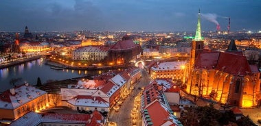 Tour privado por la ciudad de Wroclaw por la noche, 2 horas (grupo pequeño)