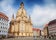 Photo of famous church of Our Lady during the sunrise in Dresden city, Germany.