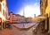 Piazza San Giacomo in Udine sunset panoramic view, town in Friuli Venezia Giulia region of Italy.