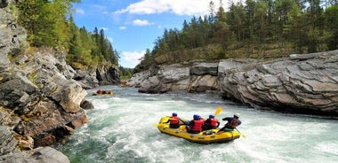 ラフティング、ジップライン、キャニオニング、ランチ、アラニヤからの送迎付き