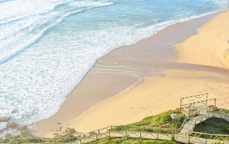 Photo of aerial view of Ericeira, Portugal.