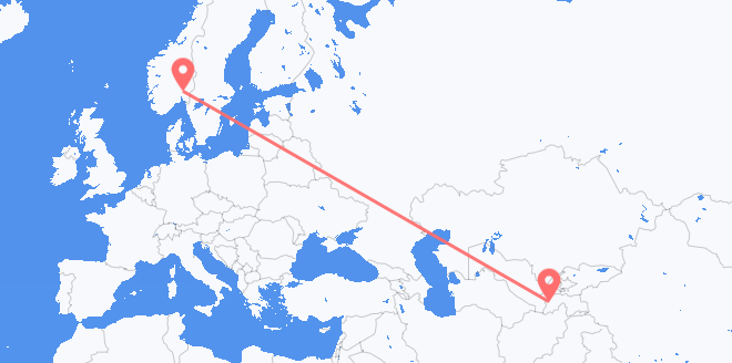 le Tadjikistan pour la Norvège