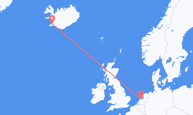 Reykjavik to Amsterdam