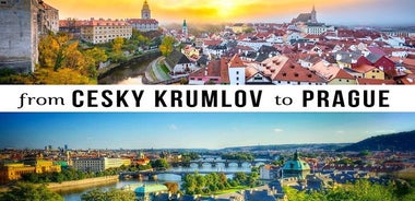 Transfer von Cesky Krumlov nach Prag: Privater Tagesausflug mit 2 Stunden Sightseeing