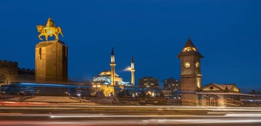 Konak Square view from Varyant. Izmir is popular tourist attraction in Turkey.