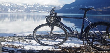 Tour en bicicleta por los lagos de invierno