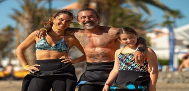 Cours de surf privé en famille