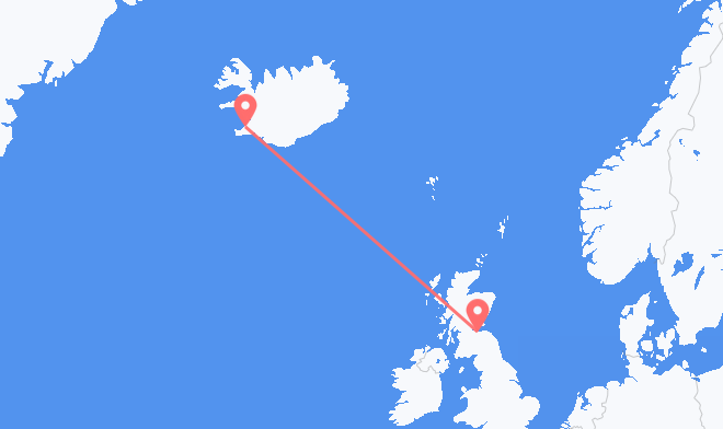 Edinburgh to Reykjavik