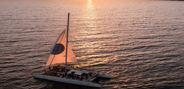 Katamaran-Kreuzfahrt bei Sonnenuntergang um Sonnenstrand und Nessebar