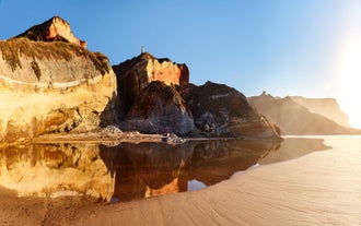 Photo of aerial view of Ferrel, Portugal.