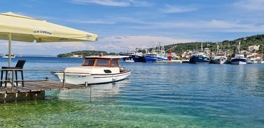  Excursion privée en bateau vers les îles de Zadar avec équipement de plongée en apnée