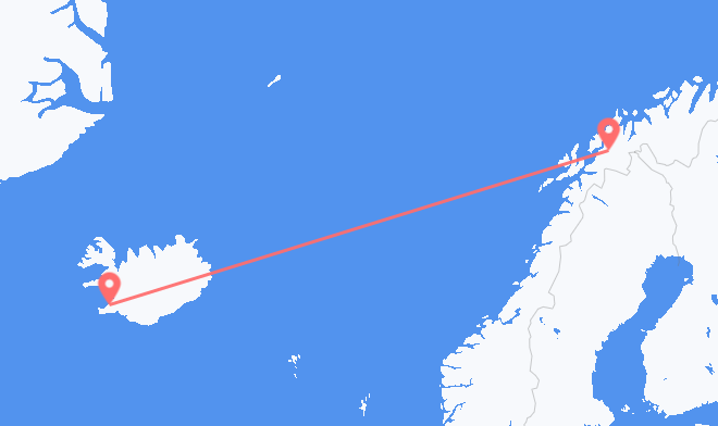Reykjavik to Bardufoss