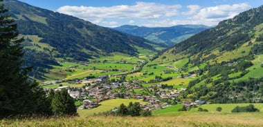 photo of beautiful view of Rauris Alpine valley at Summer in Austria.