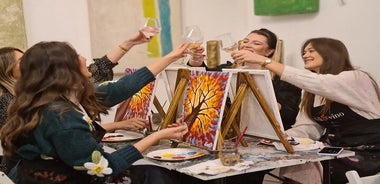 Malparty im Art Bottega – Paint & Wine Studio in Split