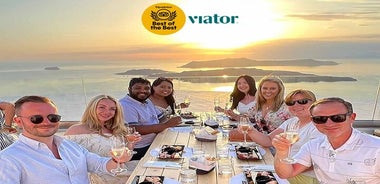 Santorini Wine Tour in 3 Wineries with 12 Tastings and Tapas