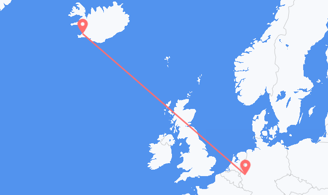 Reykjavik to Cologne