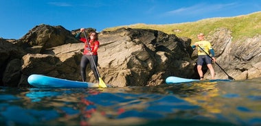 Surf de remo por la costa de Newquay