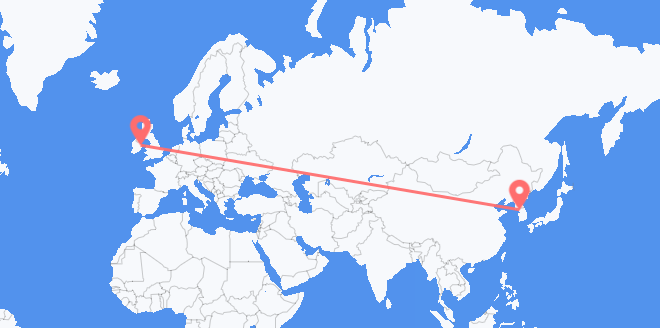 Corea del Sur a Irlanda
