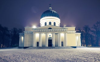 Beautiful summer view of centre Chisinau.