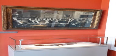 Photo of aerial view of Chania with the amazing lighthouse, mosque, venetian shipyards, Crete, Greece.