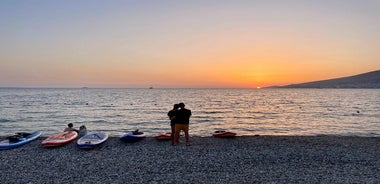 Sunset Saranda and Night City Glow Kayak or Sup Tour