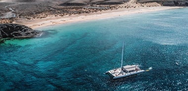 Catamaran Sailing to Papagayo Beaches from Puerto Calero in Lanzarote