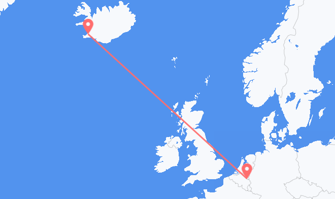 Reykjavik to Maastricht